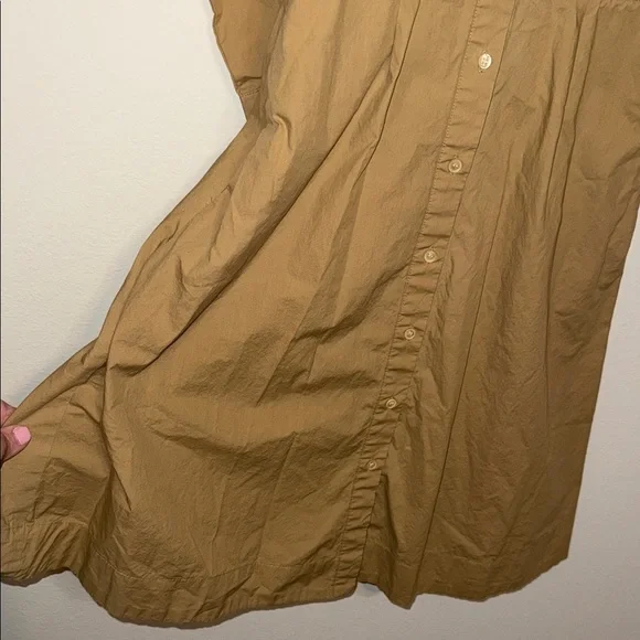 J. Crew Honey Brown Shirt Dress - size 0. F - Picture 7 of 7